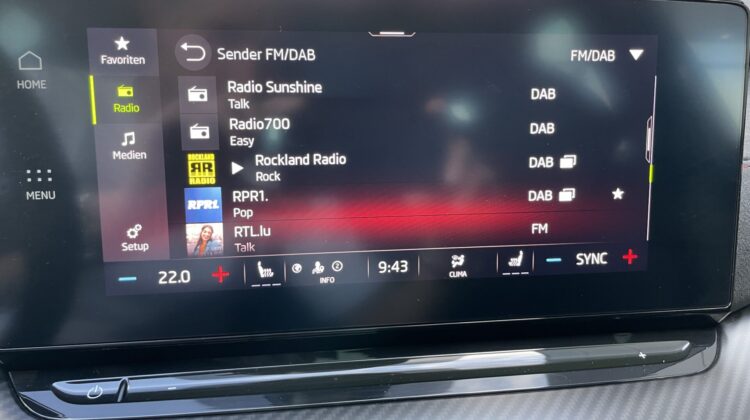 Octavia Combi 2,0TSi RS Matrix Kamera Schalter