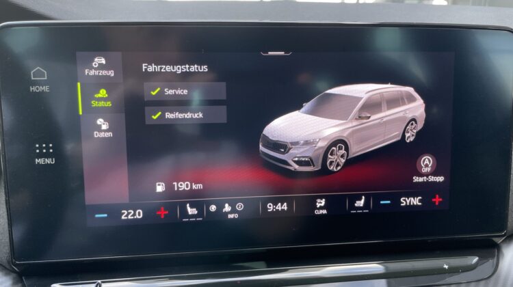 Octavia Combi 2,0TSi RS Matrix Kamera Schalter