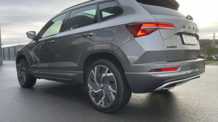 Karoq 2,0TSi DSG Sportline 4×4 Pano 19″ACC Navi